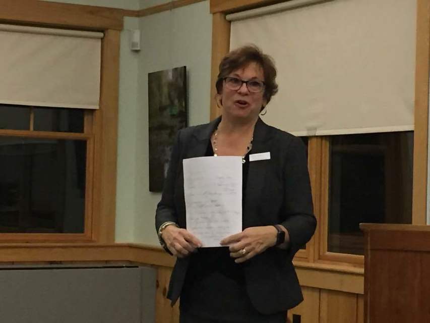 NHNPA President Susan Feeney welcoming everyone to the event