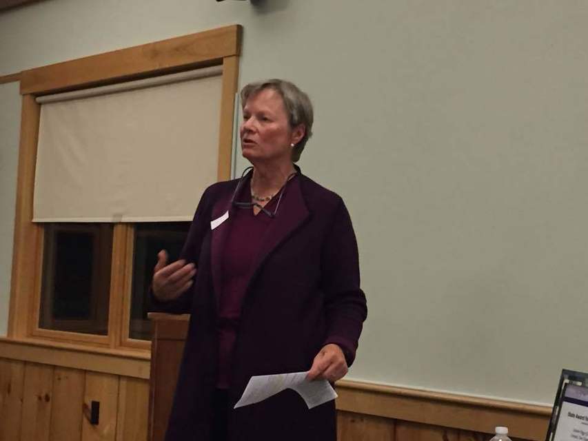 Liz Merry sharing her views on the importance of advocacy